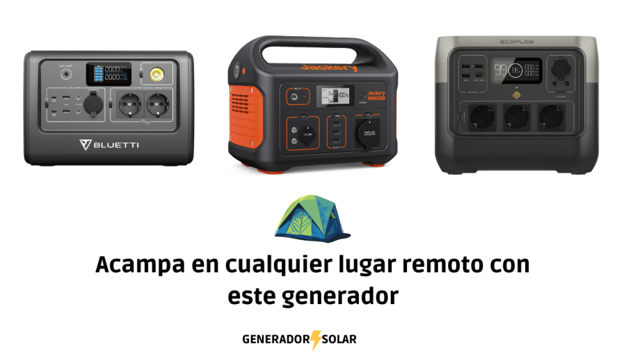 Générateur Solaire Portable pour CAMPING (Meilleur Camping) 2 comprar generador para camping