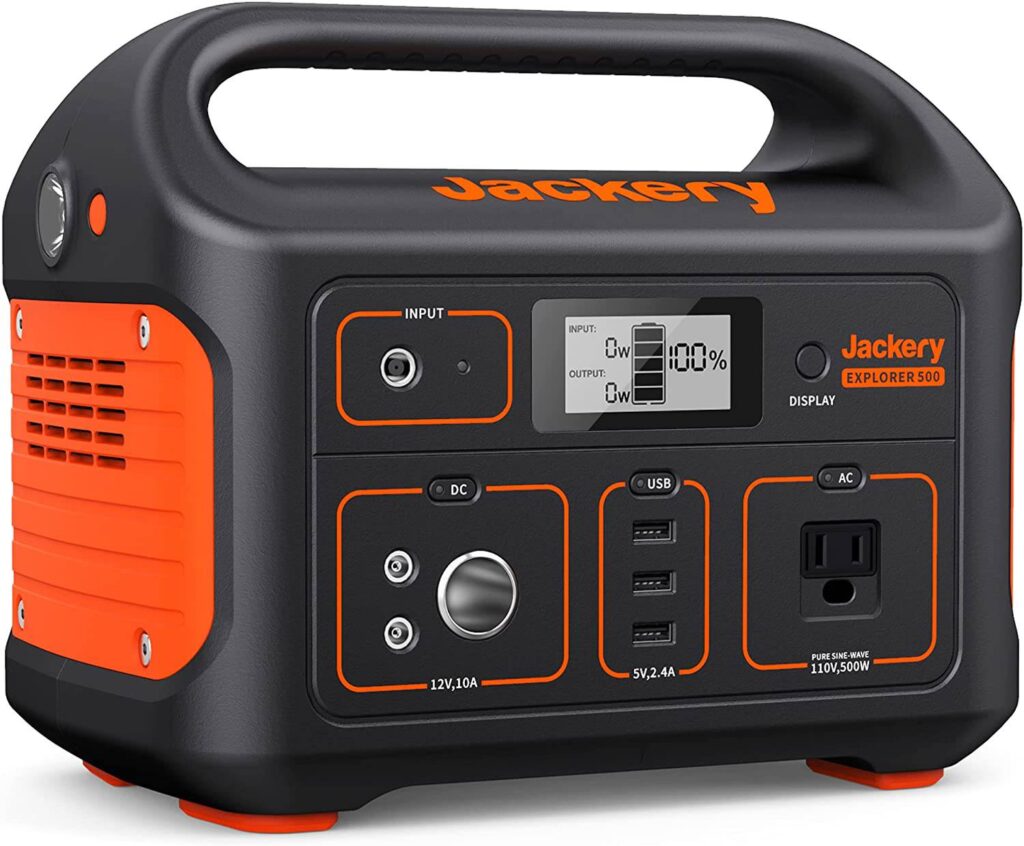 Jackery Portable Power Station Explorer 500, 518Wh Générateur solaire par 2 Jackery Portable Power Station Explorer 500, 518Wh Générateur solaire par